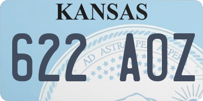 KS license plate 622AOZ