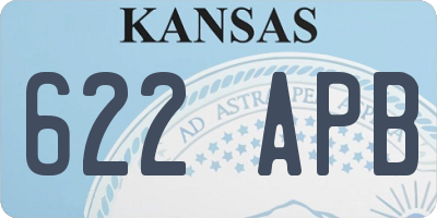 KS license plate 622APB