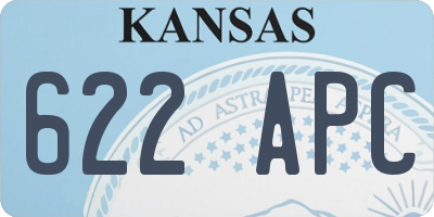 KS license plate 622APC