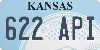 KS license plate 622API