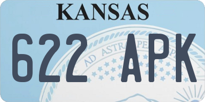 KS license plate 622APK