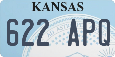 KS license plate 622APQ