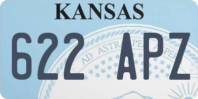 KS license plate 622APZ