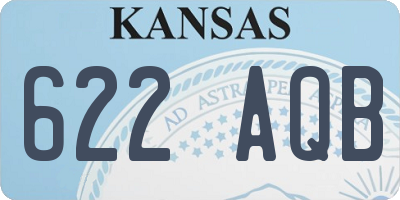 KS license plate 622AQB