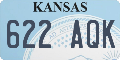 KS license plate 622AQK