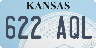 KS license plate 622AQL