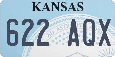 KS license plate 622AQX