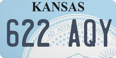 KS license plate 622AQY