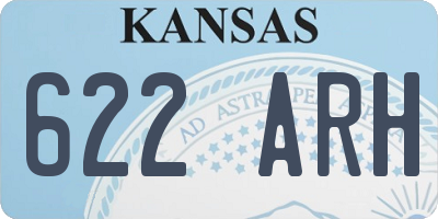 KS license plate 622ARH