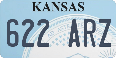 KS license plate 622ARZ