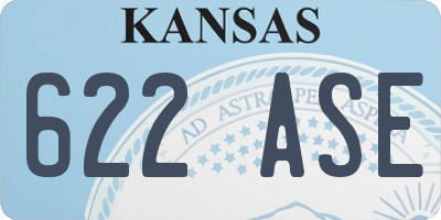 KS license plate 622ASE