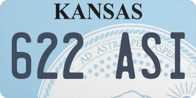 KS license plate 622ASI