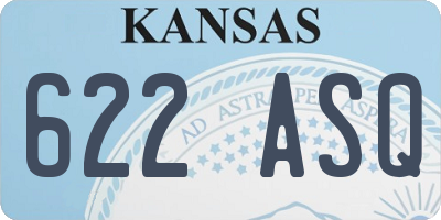 KS license plate 622ASQ