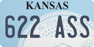 KS license plate 622ASS