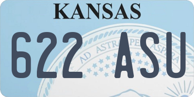 KS license plate 622ASU
