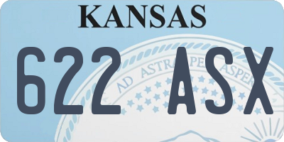 KS license plate 622ASX