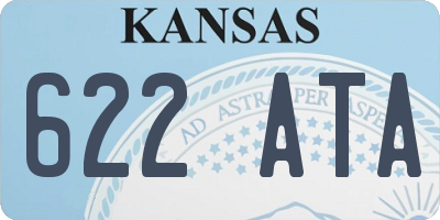 KS license plate 622ATA