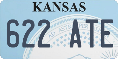 KS license plate 622ATE