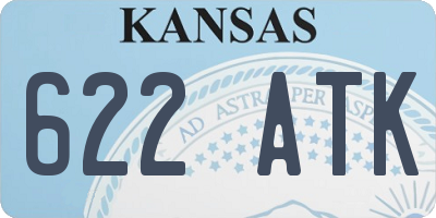 KS license plate 622ATK