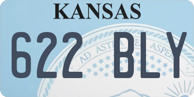 KS license plate 622BLY