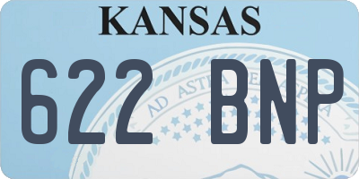 KS license plate 622BNP