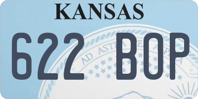 KS license plate 622BOP