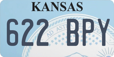 KS license plate 622BPY