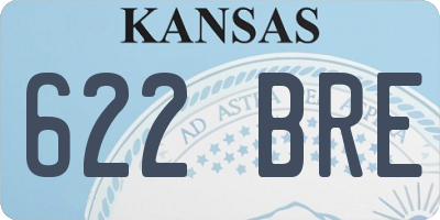 KS license plate 622BRE