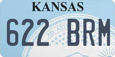 KS license plate 622BRM