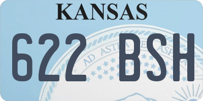 KS license plate 622BSH