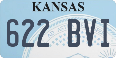 KS license plate 622BVI