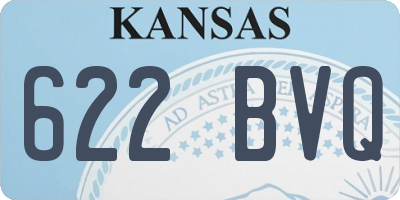 KS license plate 622BVQ
