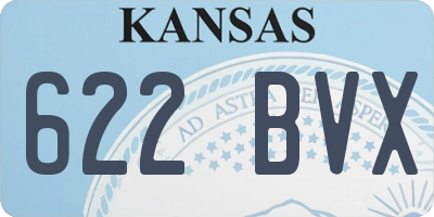 KS license plate 622BVX