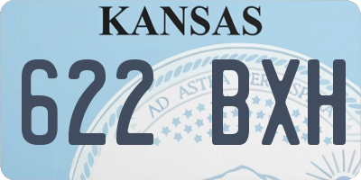KS license plate 622BXH