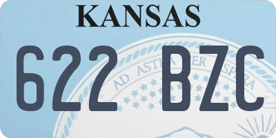 KS license plate 622BZC