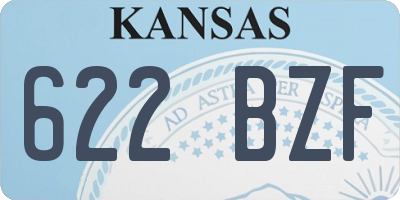 KS license plate 622BZF