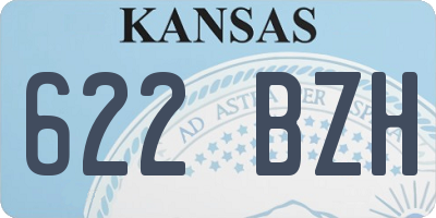 KS license plate 622BZH