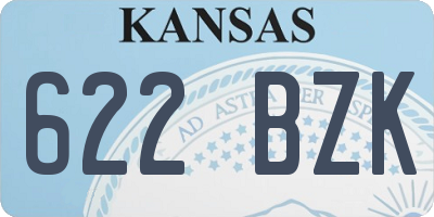 KS license plate 622BZK