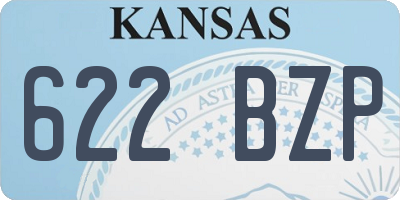 KS license plate 622BZP