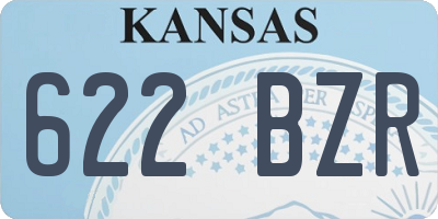 KS license plate 622BZR