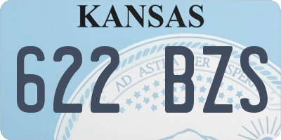 KS license plate 622BZS
