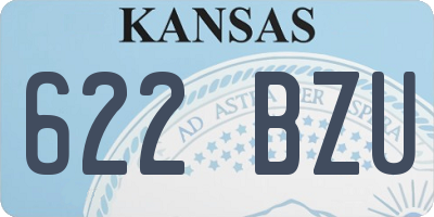 KS license plate 622BZU