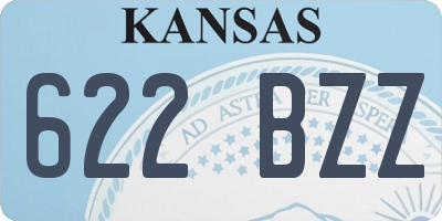KS license plate 622BZZ