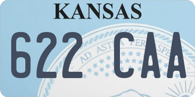 KS license plate 622CAA