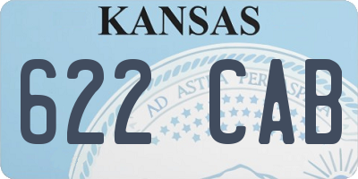 KS license plate 622CAB