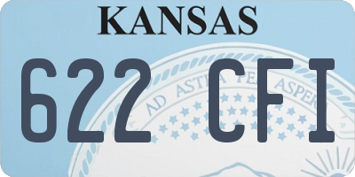 KS license plate 622CFI