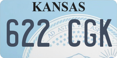 KS license plate 622CGK