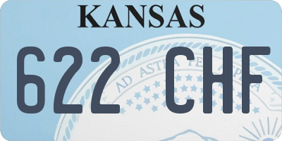 KS license plate 622CHF