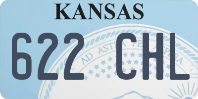 KS license plate 622CHL