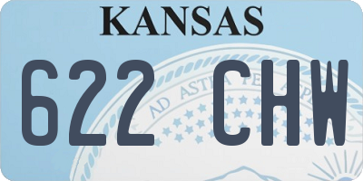 KS license plate 622CHW